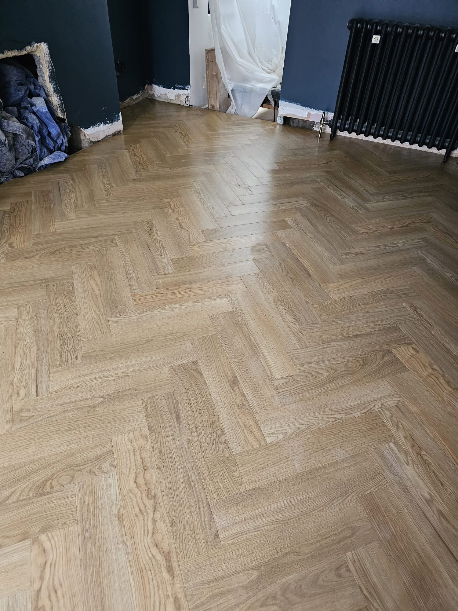 Amtico Spacia Pale Ash installation in Mayfair-1