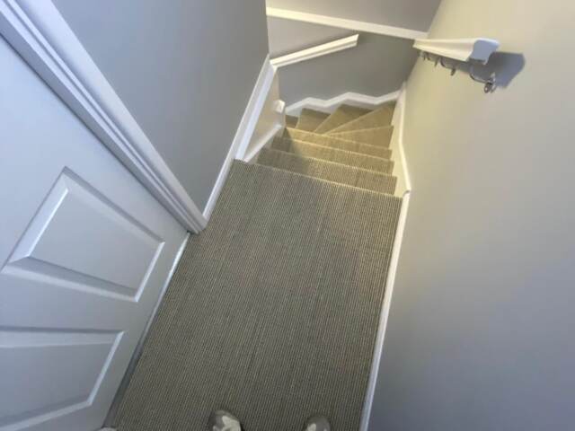 Cormar Carpets Linwood Fyfield Frost installation in Pimlico