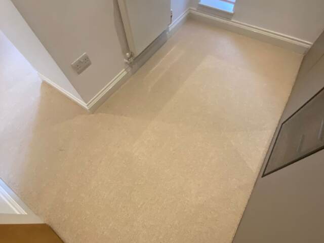 Telenzo Carpets Burford Bridge Ivory installation in St John’s Wood