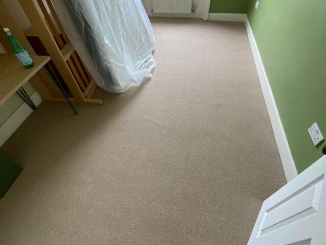 Westex Flooring Croxby Wool Loop Caraway carpet installation in Mayfair