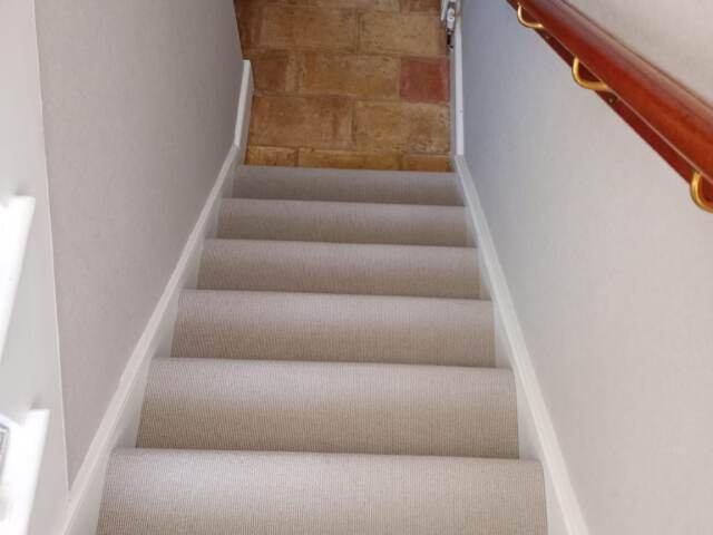 Westex Flooring Natural Loop Collection Cable Stucco carpet installation in Docklands