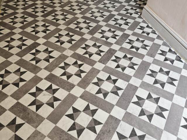 Amtico Decor Classic Argent DC294 installation in Ealing