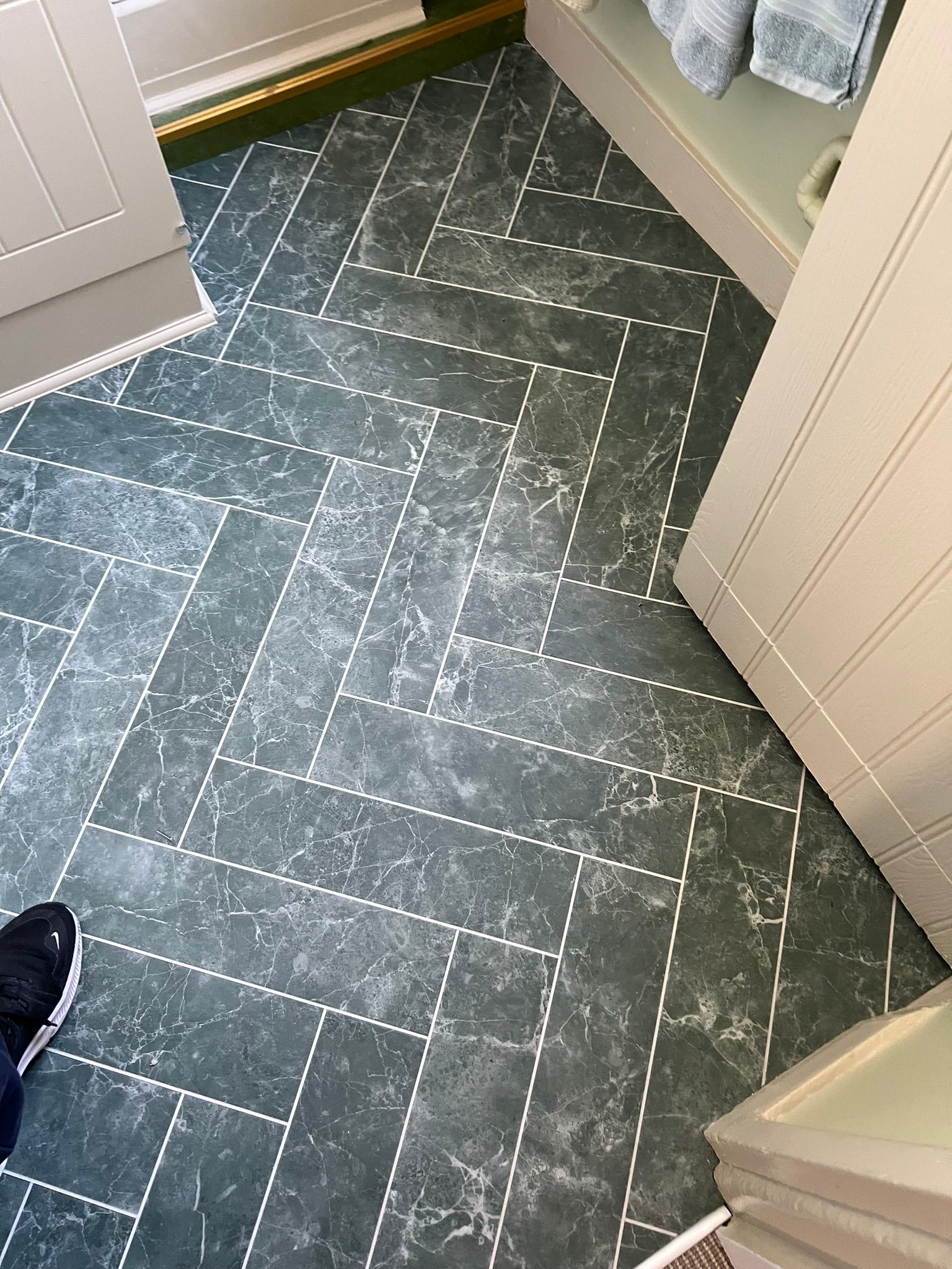 Amtico Signature Verde Classic Marble installation in Paddington-1