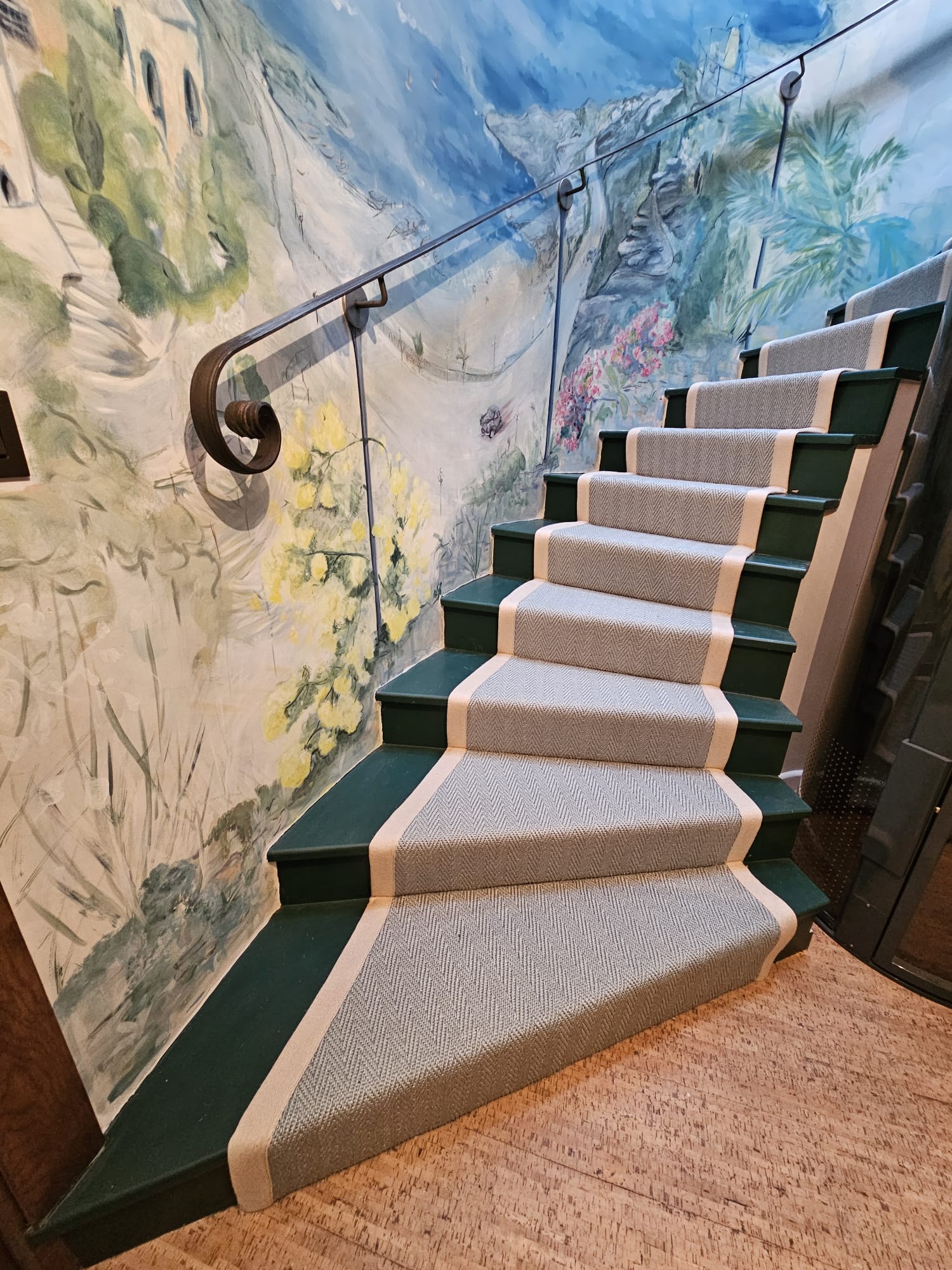 Crucial Trading Harmony Herringbone Pacific Blue HH250 carpet installation in Shepherds Bush-0