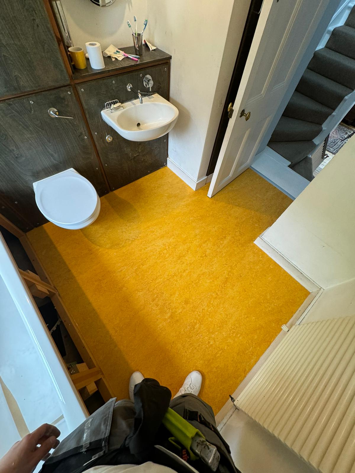 Marmoleum Real 3225 installation in Richmond-1