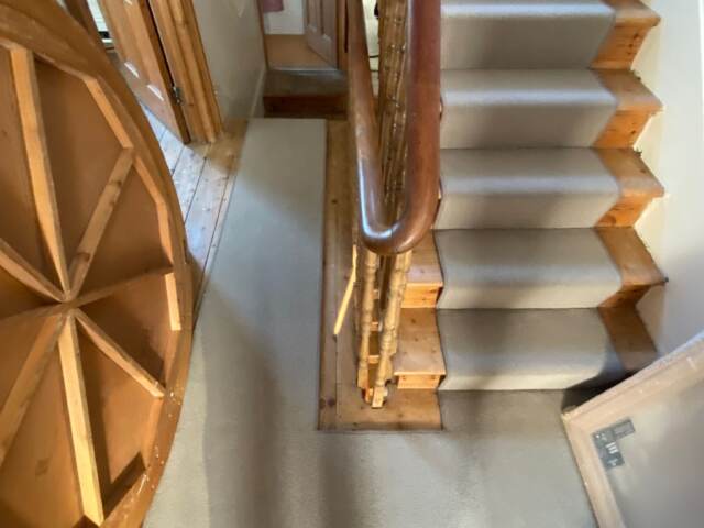 Westex Flooring Natural Loop Collection Cable Maple carpet installation in Marylebone