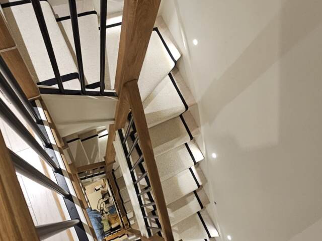 Clarendon Carpets Mayfair Loop Ivory installation in Wandsworth