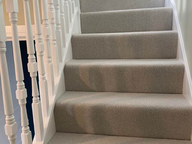 Fibre Carpets Wool Starlight Lyra installation in Belgravia