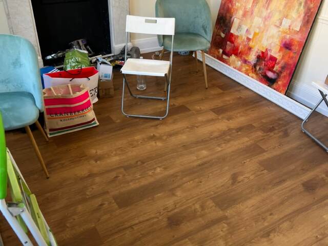 Amtico Spacia Royal Oak installation in Mayfair