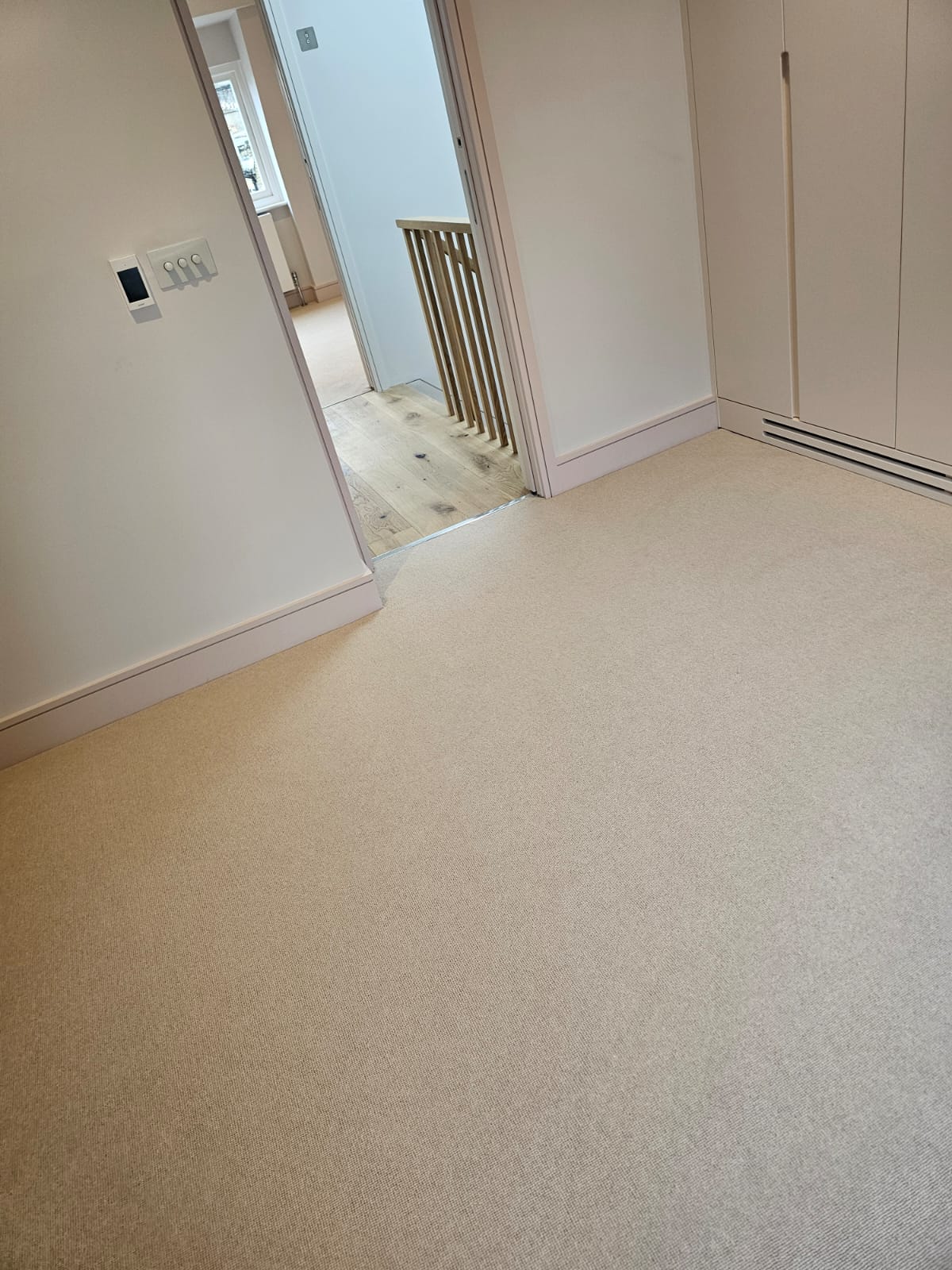 Cormar Carpets Pimlico Praline installation in Docklands-0