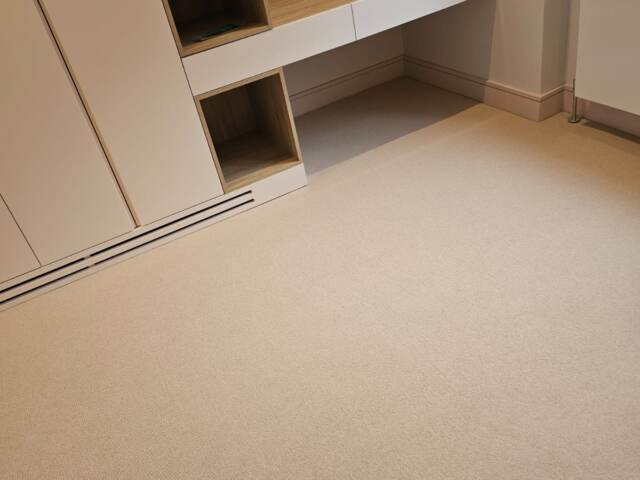 Cormar Carpets Pimlico Praline installation in Docklands