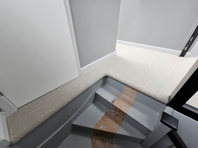 Crucial Trading Alpine Nordic Time WA512 carpet installation in Marylebone