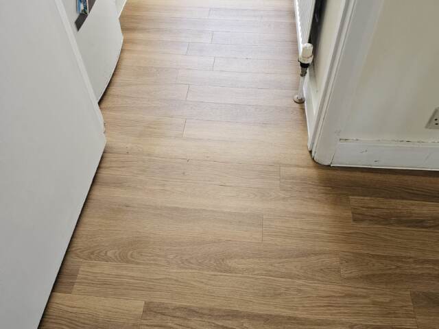 Amtico Spacia Honey Oak installation in Earls Court