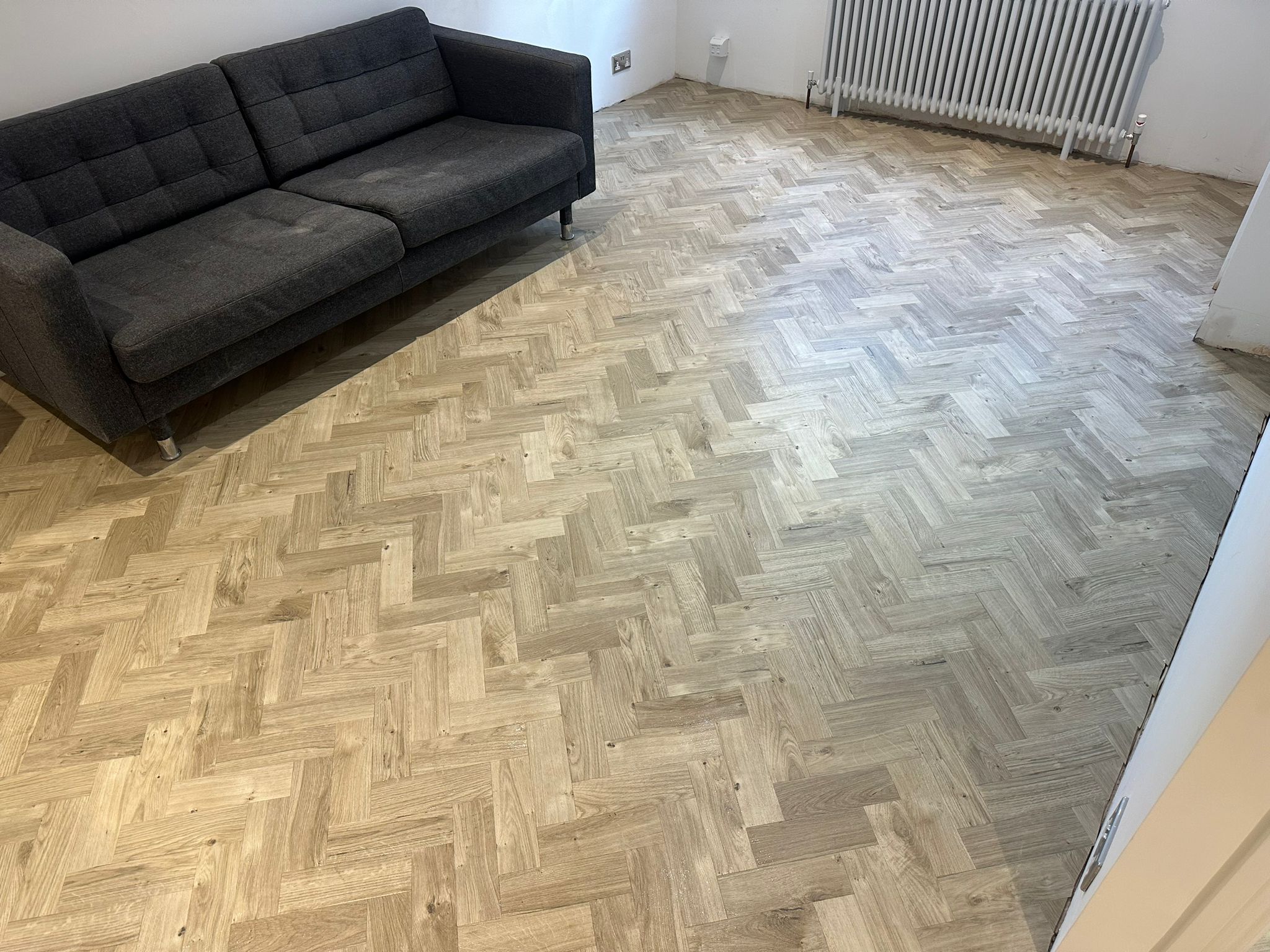 Amtico Spacia Sun Bleached Oak installation in Farringdon-1