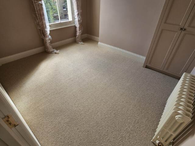 Clarendon Carpets Wool Supreme Hessian installation in Islington