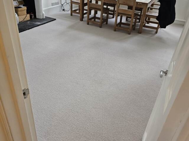 Cormar Carpets Southwold Cavenham Chrome installation in Kensington