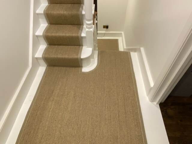 Fibre Carpets Sisal Sumatra Lombok installation in Lambeth