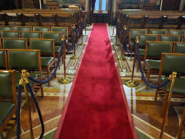 Westex Flooring Exquisite Velvet Ruby installation to St Sophia Greek Cathedral
