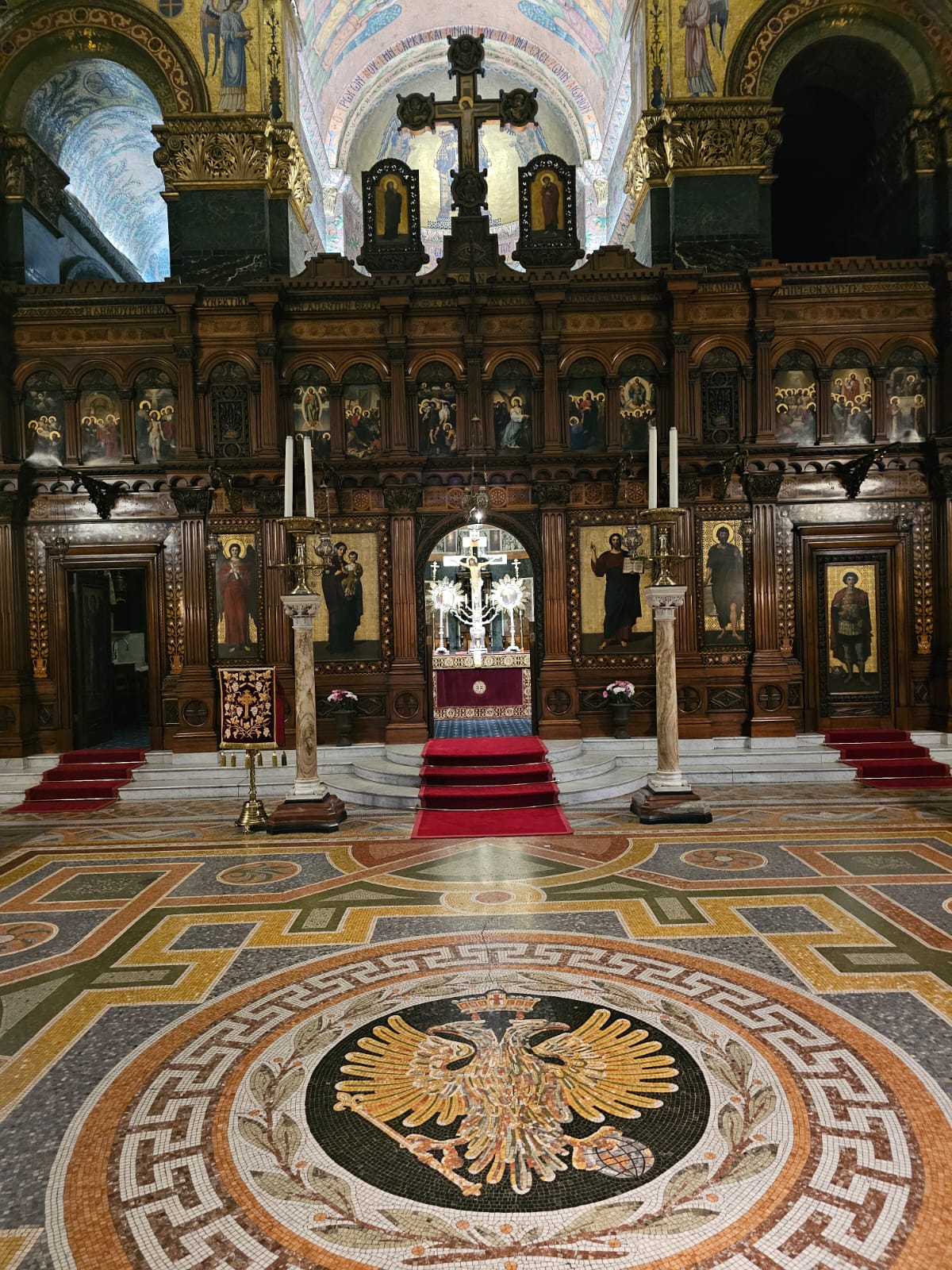Westex Flooring Exquisite Velvet Ruby installation to St Sophia Greek Cathedral Balham-1