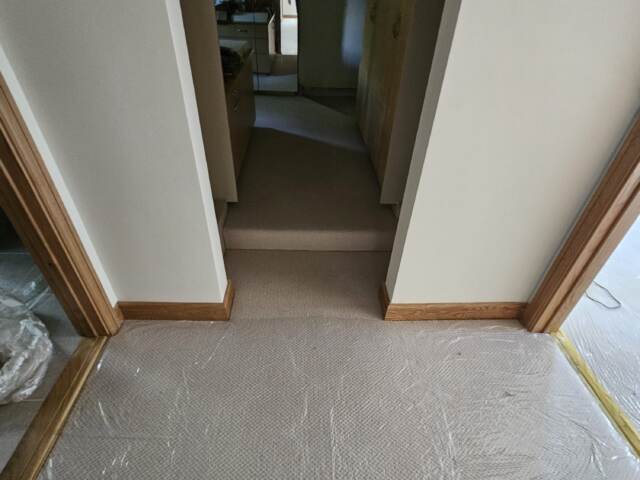 Westex Flooring Natural Loop Collection Boucle Thatch carpet installation in Barnes