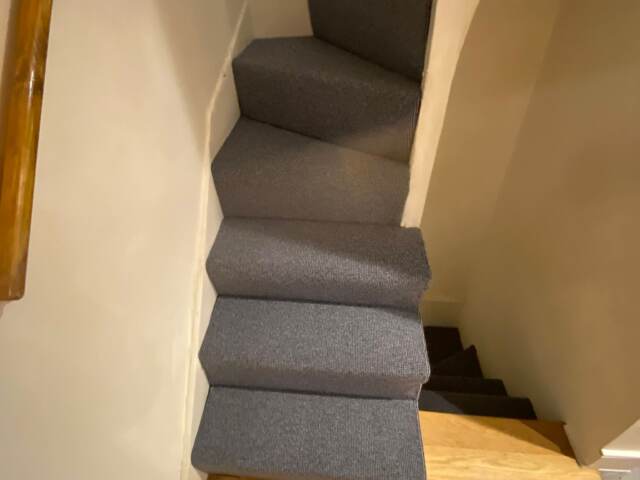 Fibre Carpets Wool Starlight Aquarius installation in Lambeth