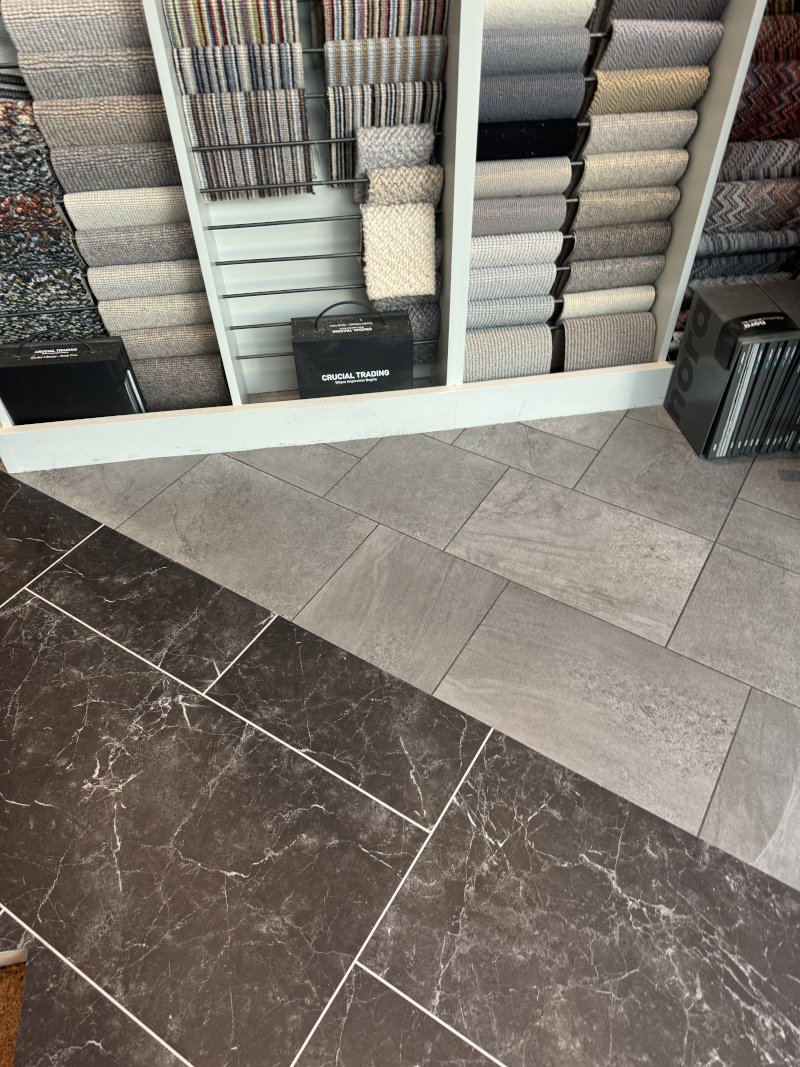 Amtico Flooring installations to our Kensington Flooring showroom!