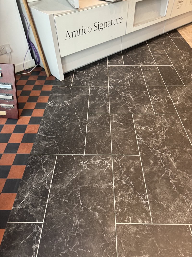 Amtico Flooring Installations To Our Kensington Flooring Showroom! - Luxury Vinyl Tile (LVT) Flooring - Kensington - Retail - Commercial