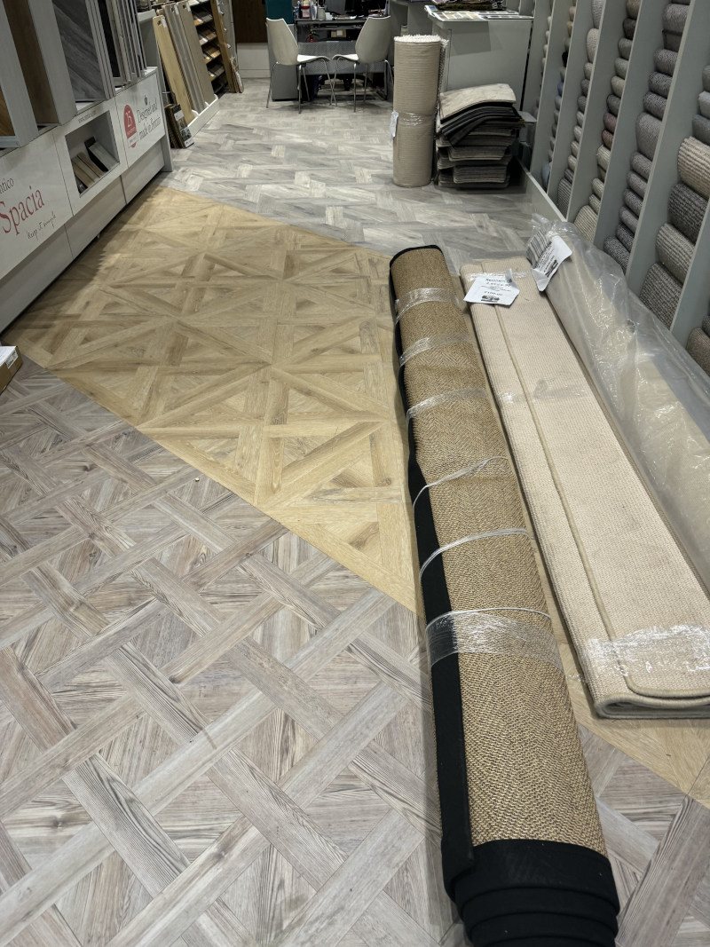 Amtico Flooring installations to our Kensington Flooring showroom!