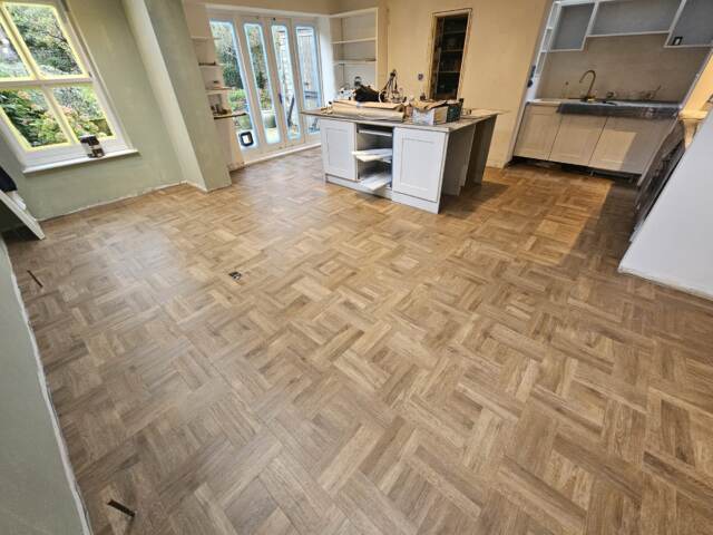 Amtico Signature Brushed Oak installation in Islington