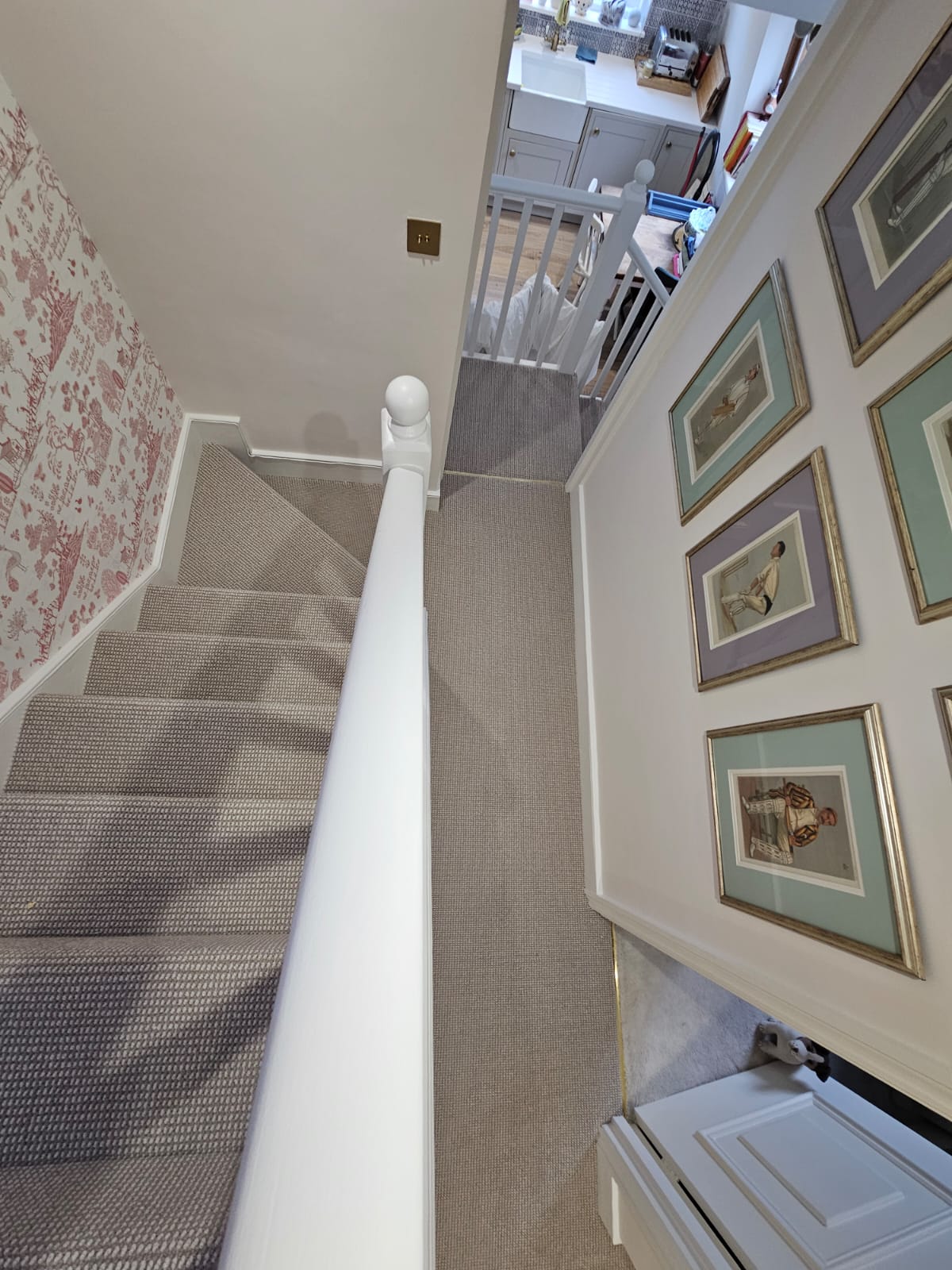 Elements London Havana Cigar Leaf carpet installation