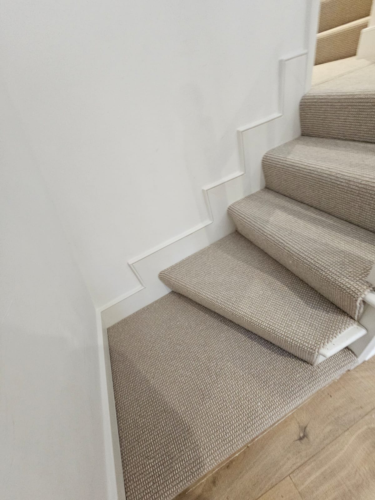 Elements London Havana Cigar Leaf carpet installation