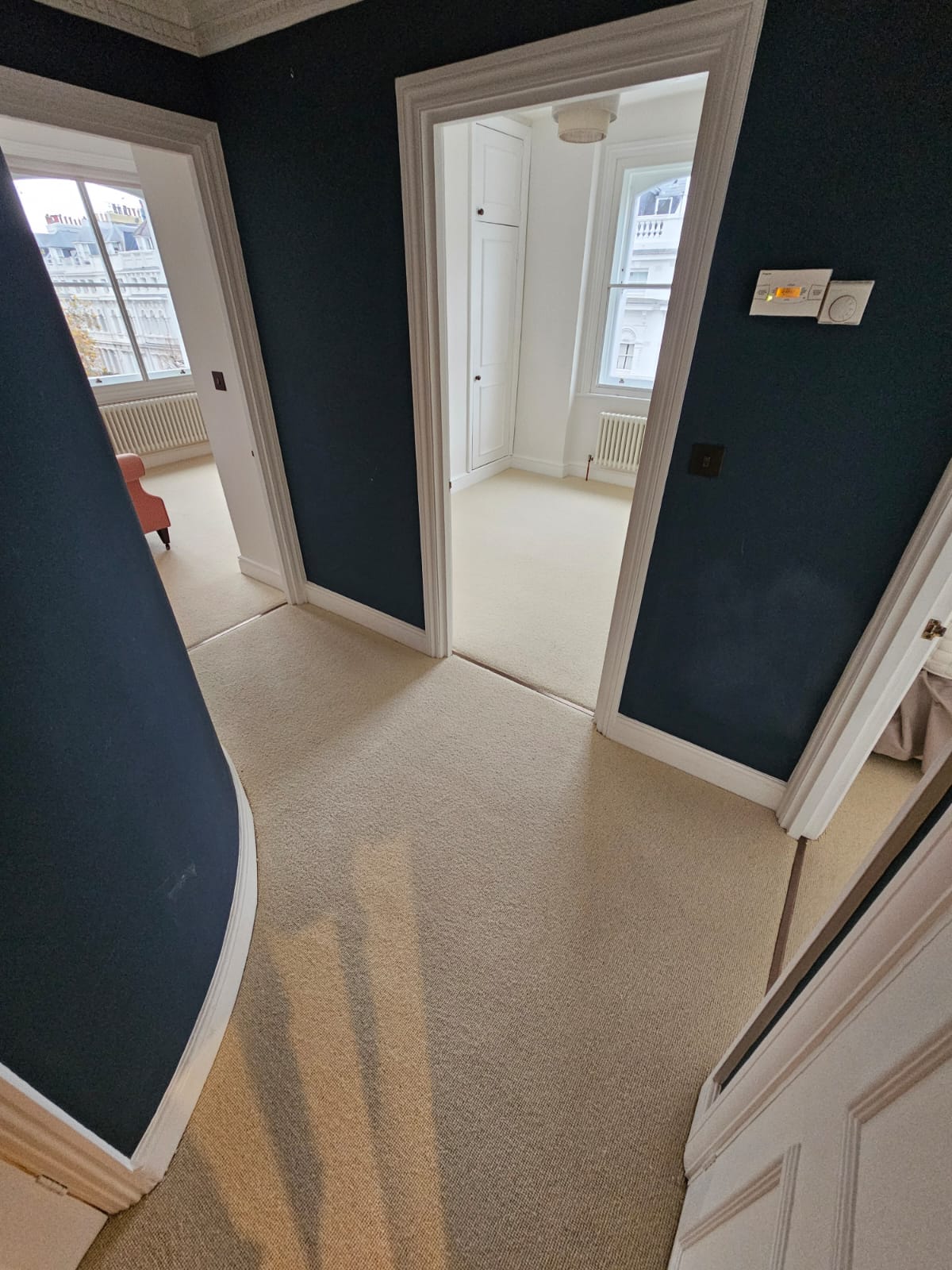 Crucial Trading Opal Ivory carpet installation