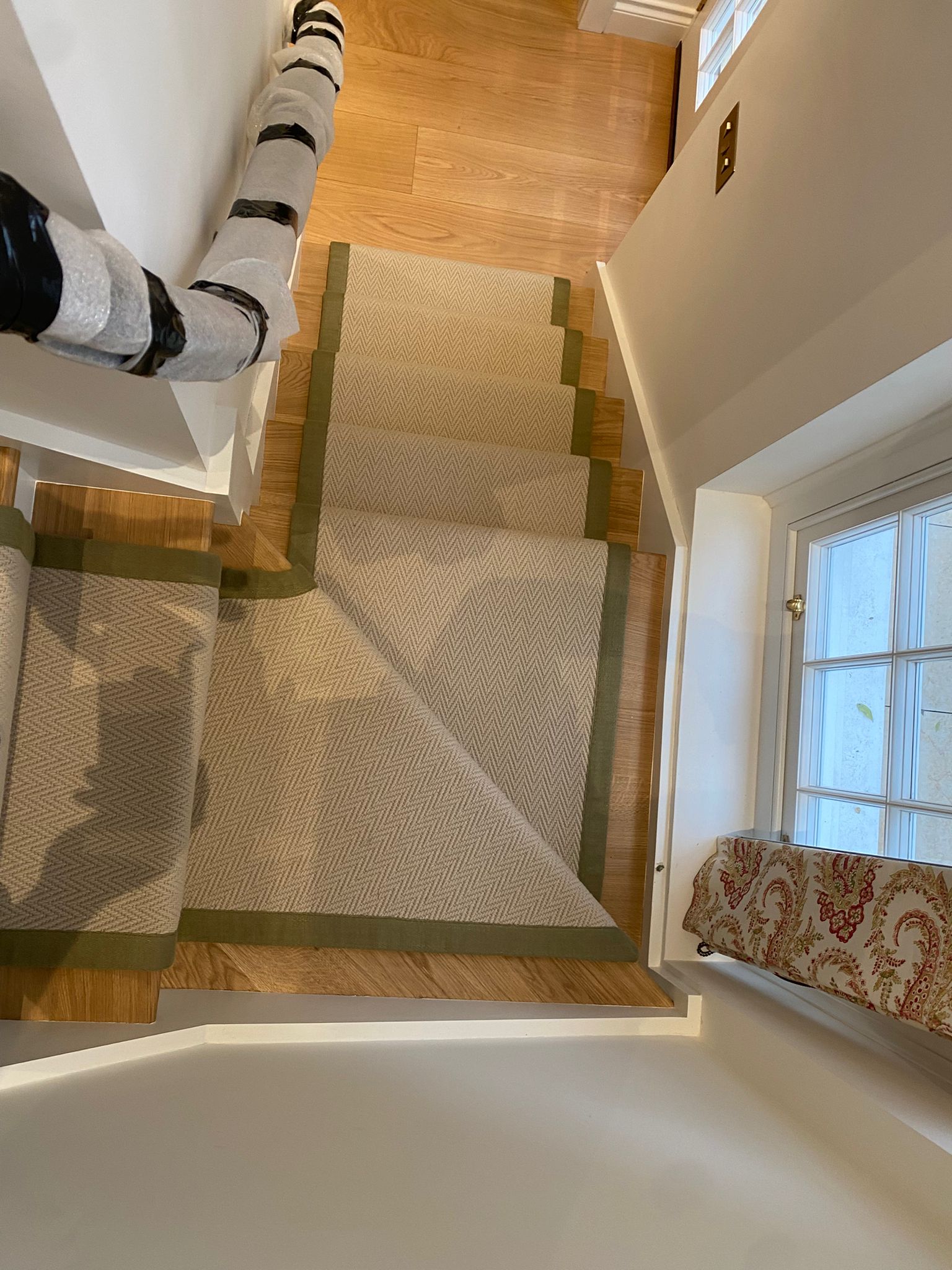 Crucial Trading Harmony Herringbone Light Caramel HH255 carpet installation in Kings Cross-3