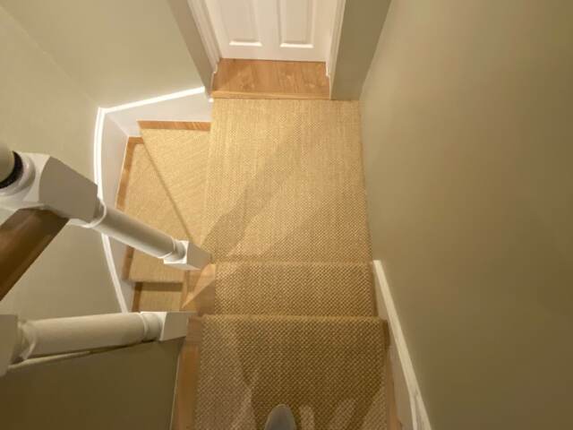 Fibre Carpets Sisal Bengal Mogul installation in Padington