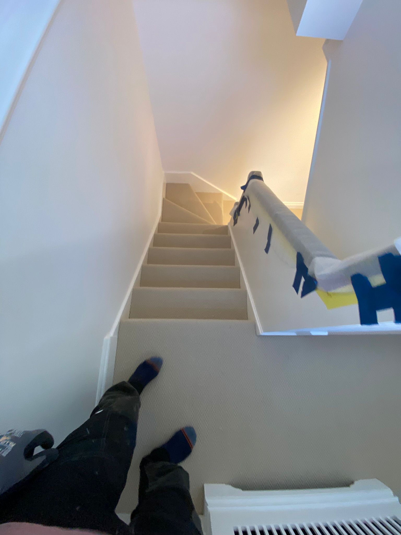 Fibre Carpets Wool Herringfine Fleece installation in Chiswick-5