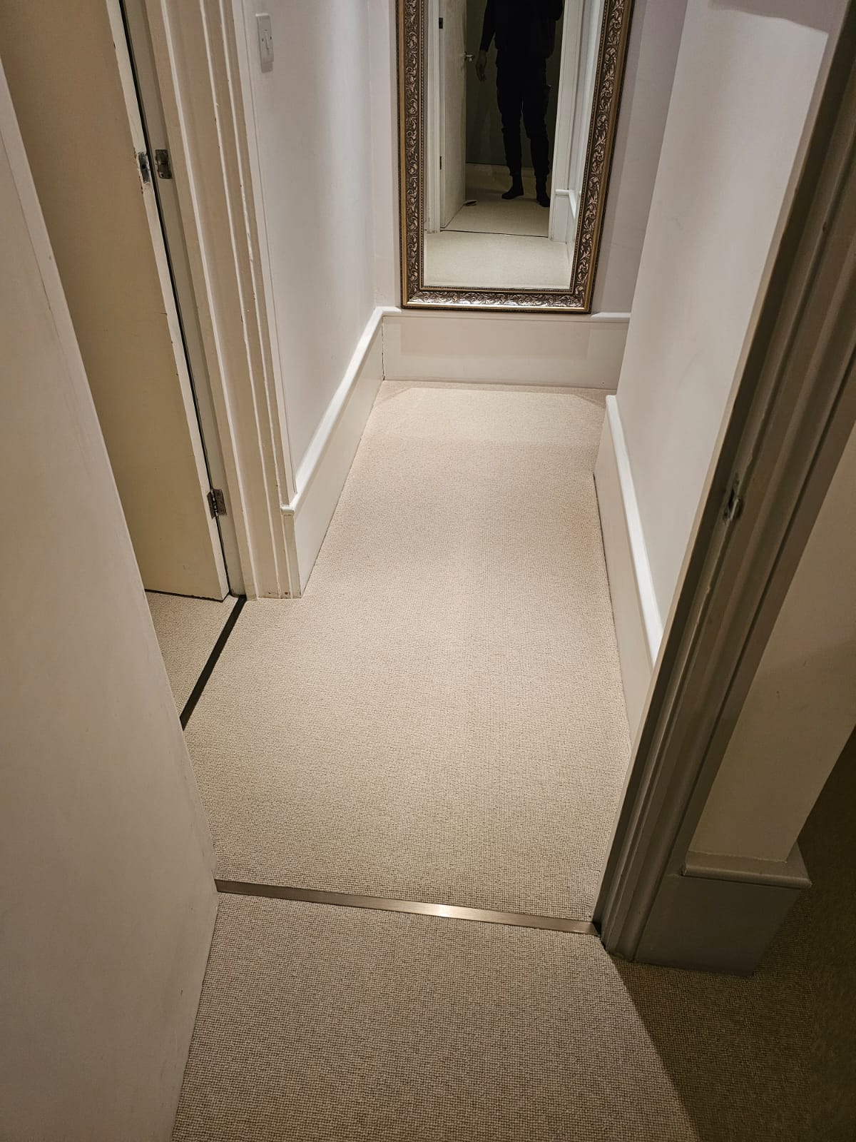 Fibre Carpets Wool Maldives Cowrie installation in Kilburn-3