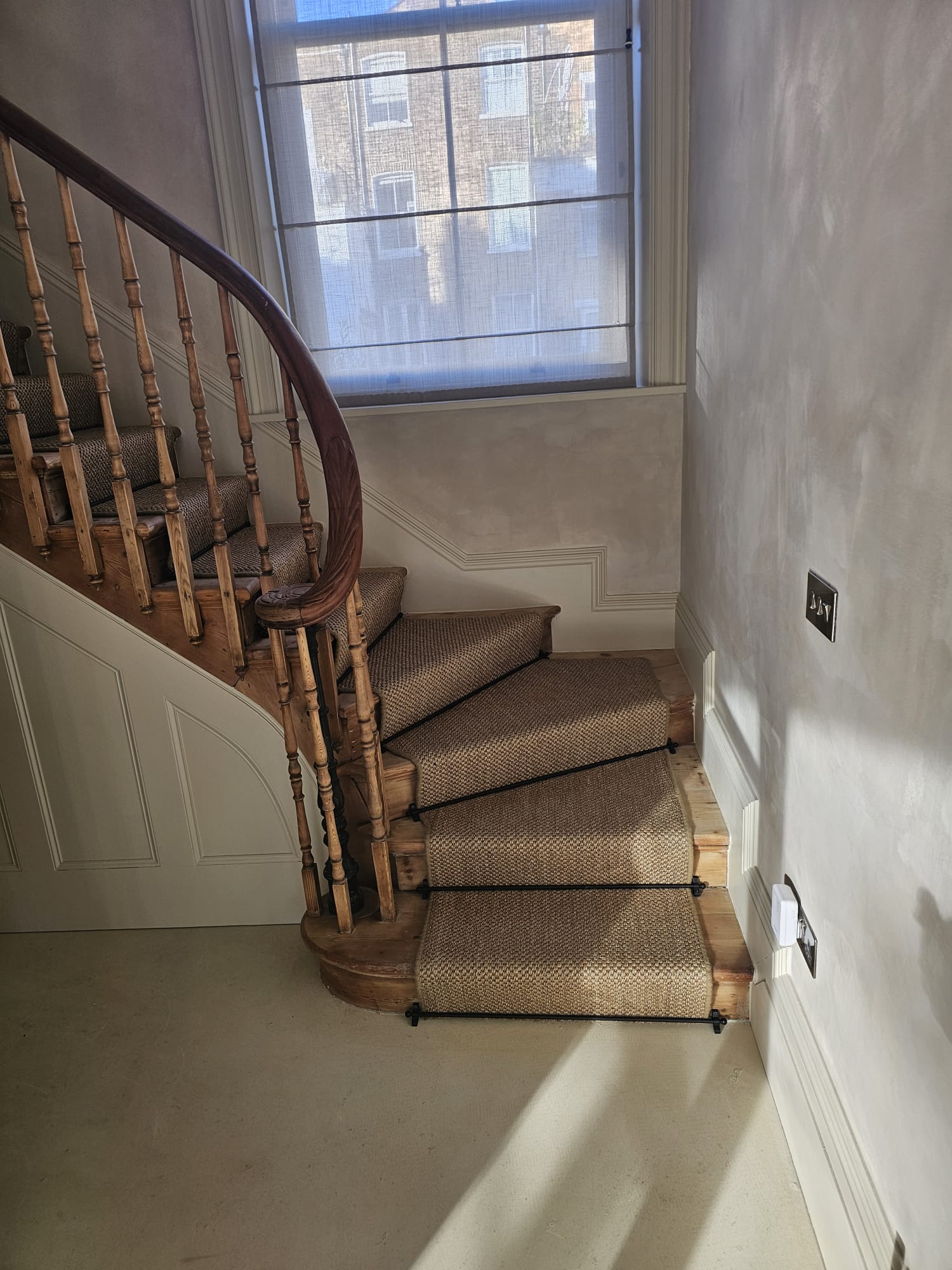 Kersaint Cobb Sisal Tigers Eye Copper carpet installation in Croydon-3