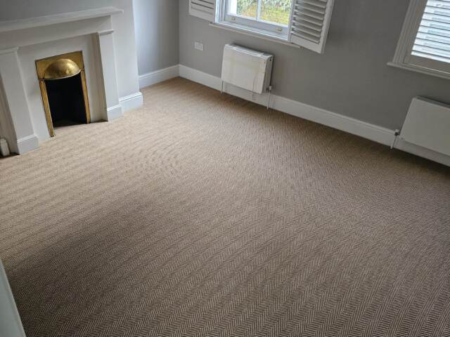 Unnatural Flooring New England Woodstock carpet fitting in Pimlico