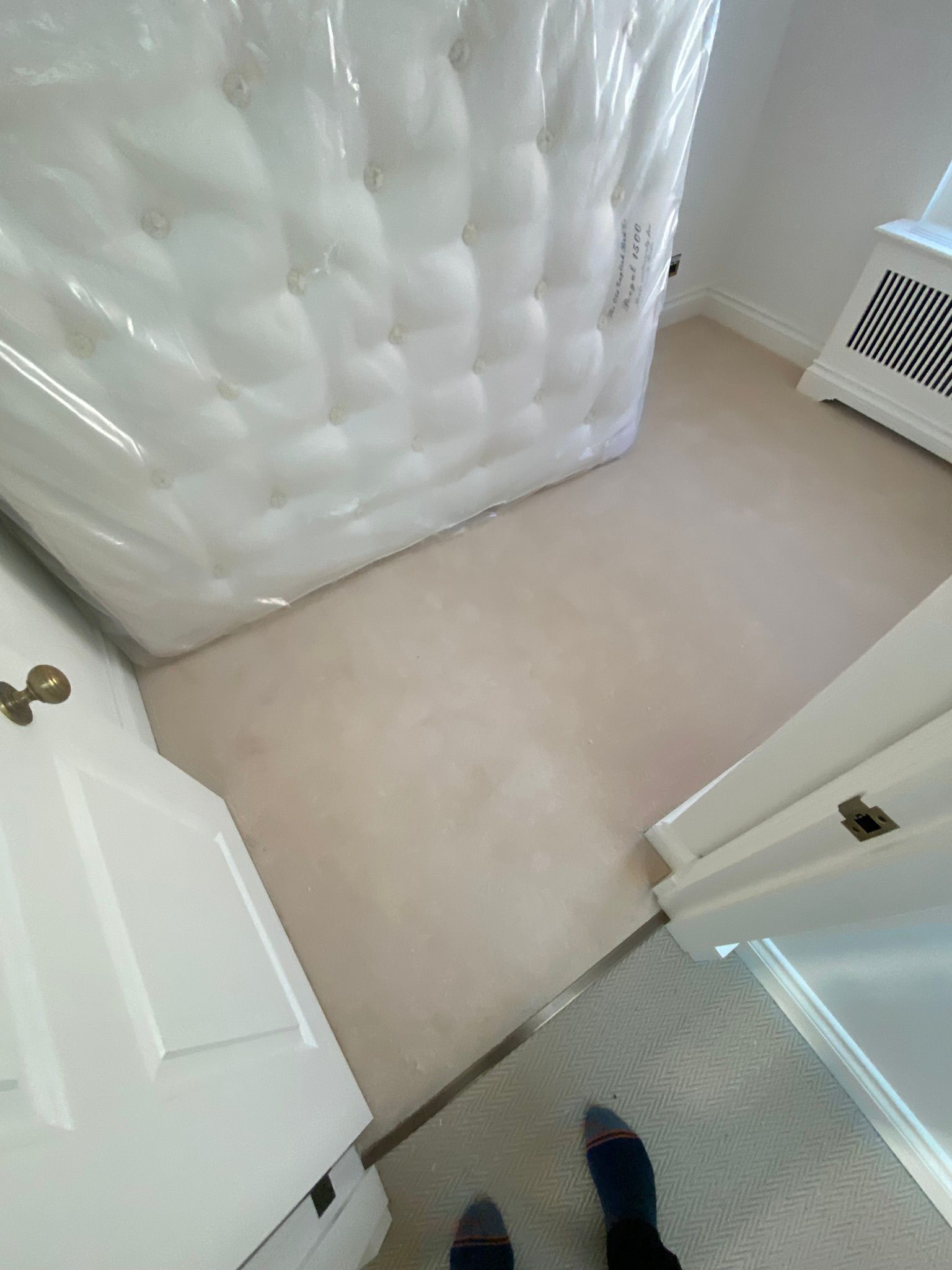 Westex Flooring Prestige Velvet Mascapone carpet installation in Fulham-2