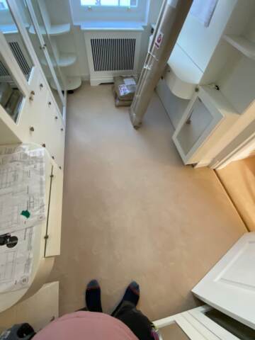 Westex Flooring Prestige Velvet Mascapone carpet installation in Fulham-4