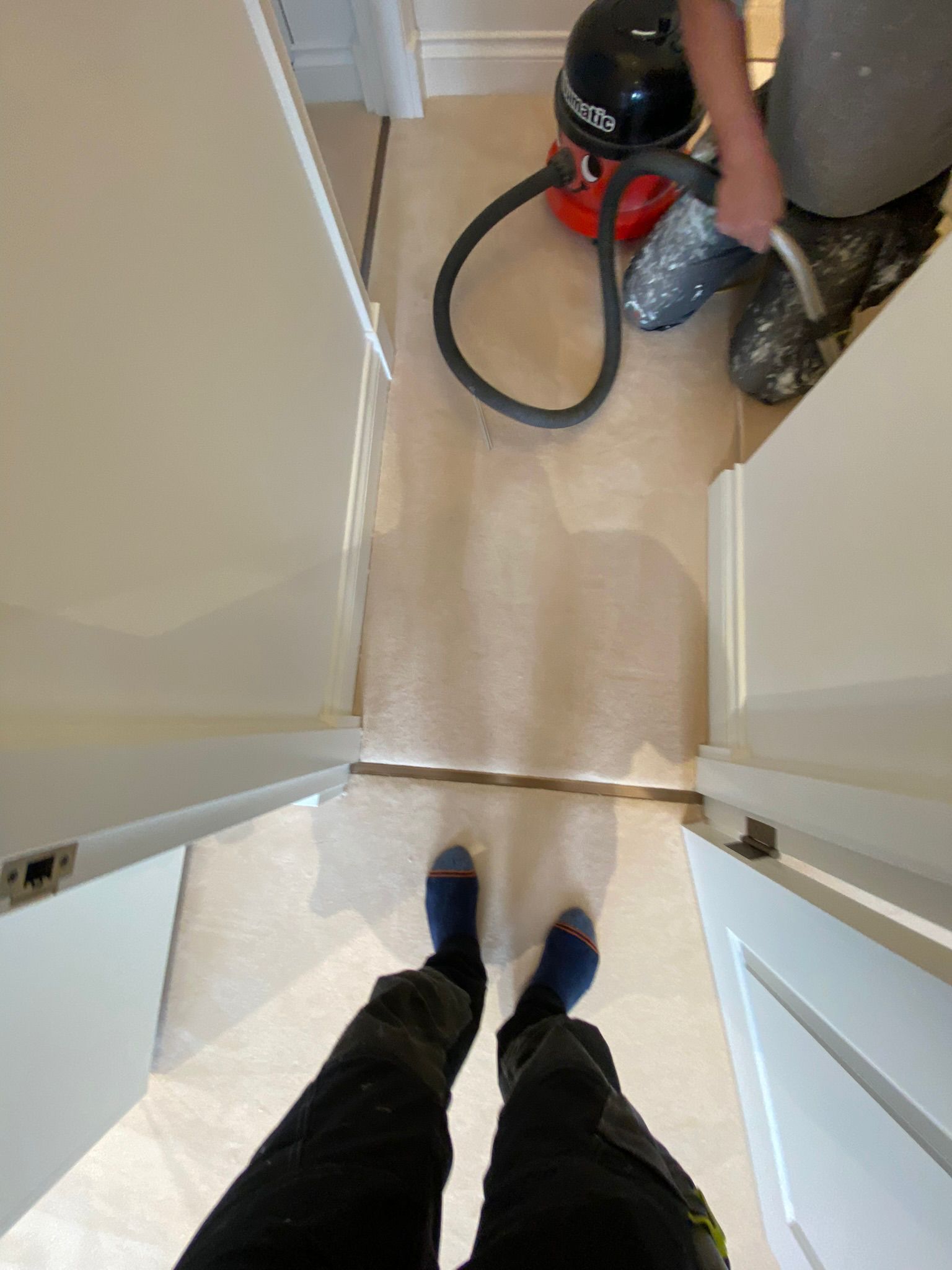 Westex Flooring Prestige Velvet Mascapone carpet installation in Fulham-5