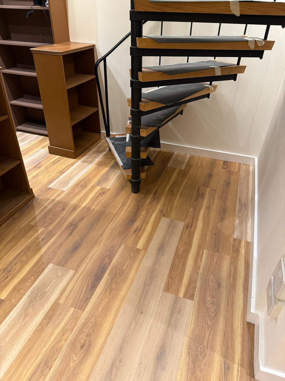Amtico Spacia Canopy Oak &#038; Eden Oak installation in-1