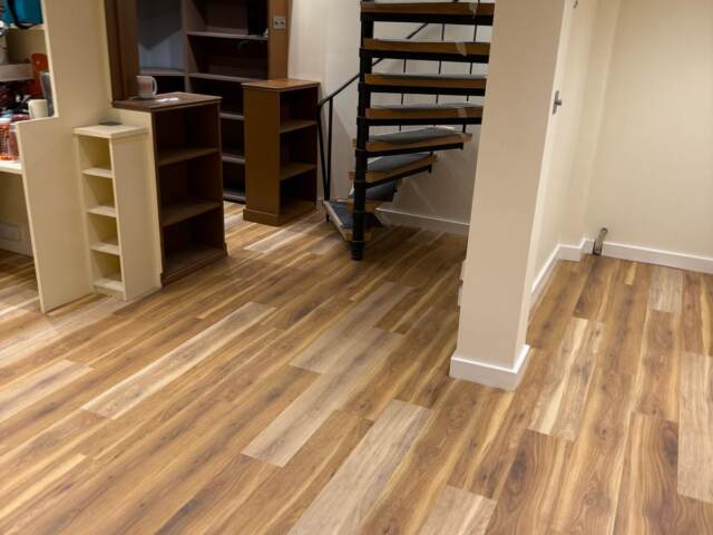 Amtico Spacia Canopy Oak & Eden Oak installation in Shepherds Bush