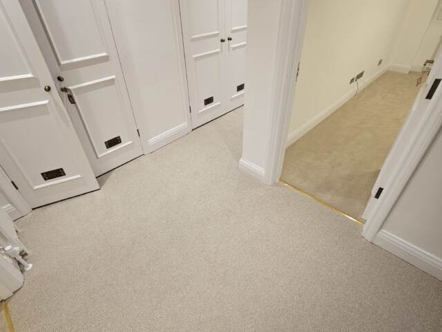 Clarendon Carpets New Elite Twist Maple installation in Southwark