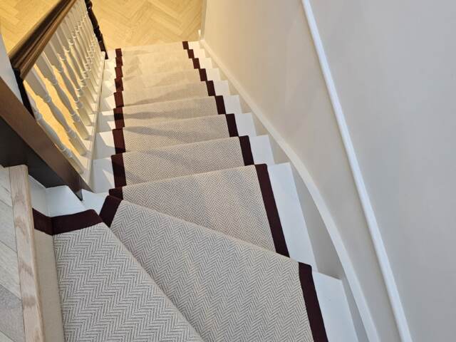 Crucial Trading Alpine Framed Light carpet installation in Balham