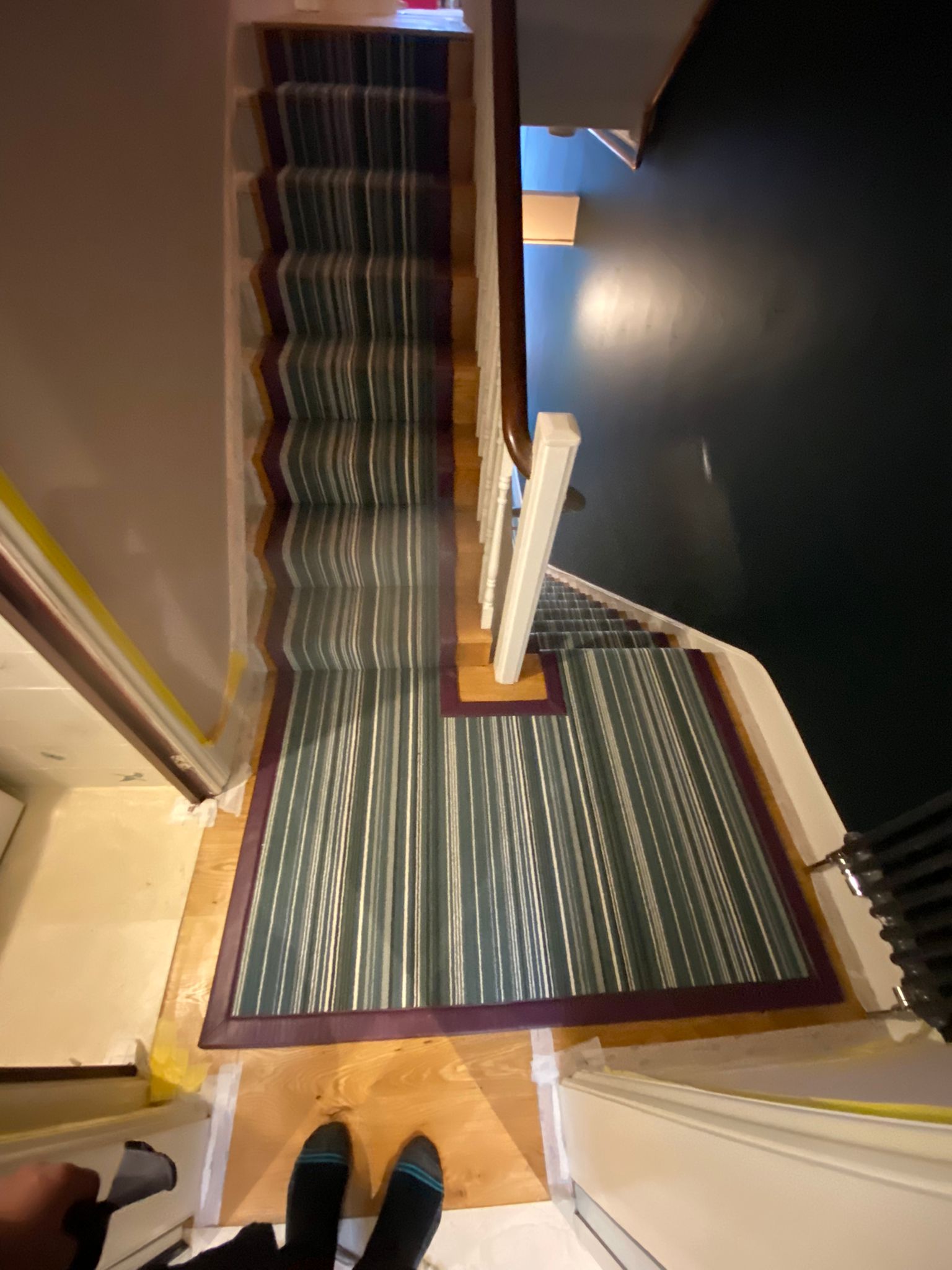 Crucial Trading Biscayne Stripe Evergreen BS106 carpet installation in-1