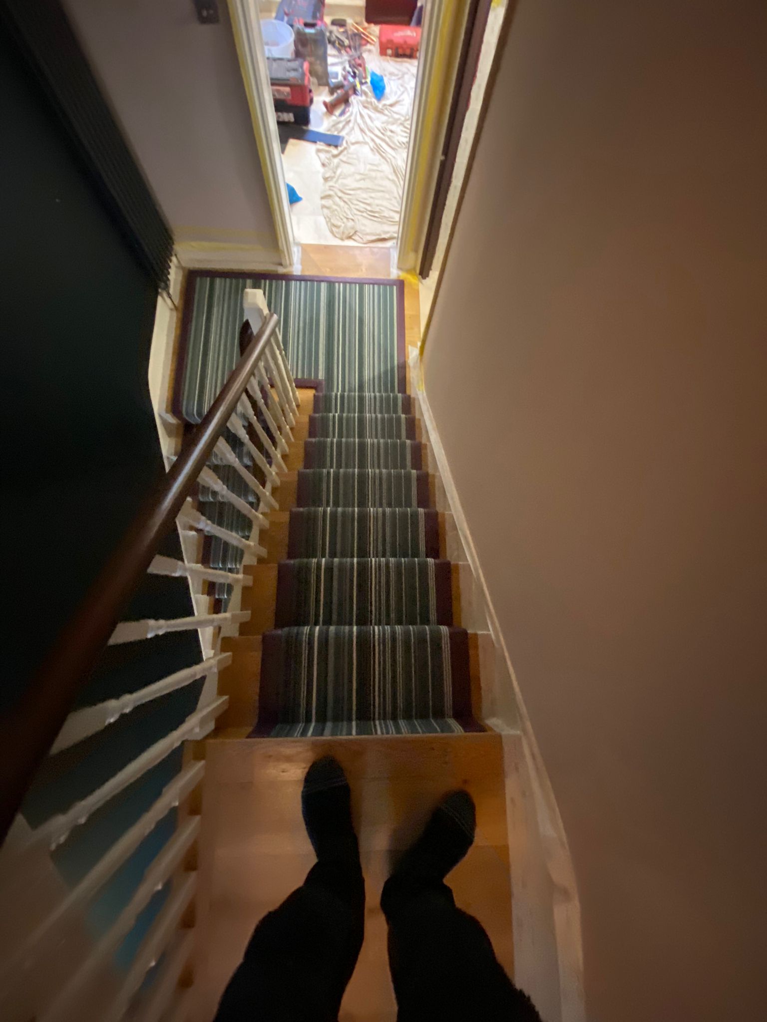 Crucial Trading Biscayne Stripe Evergreen BS106 carpet installation in-3