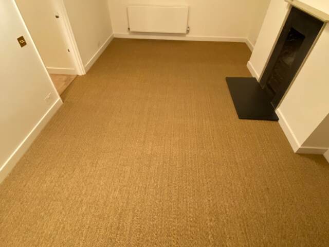 Crucial Trading Sisal Herringbone Topaz E110 carpet installation in Richmond