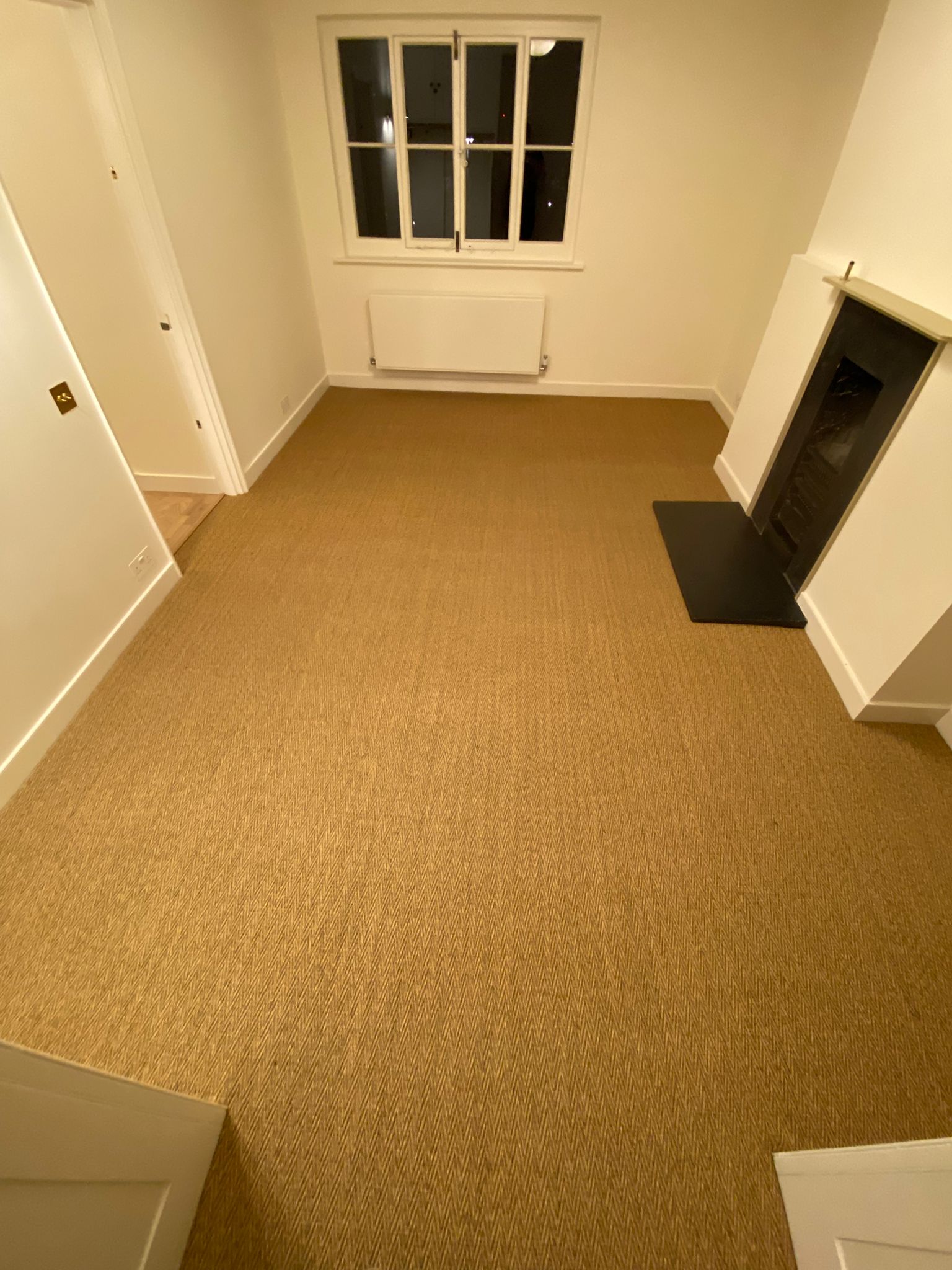 Crucial Trading Sisal Herringbone Topaz E110 carpet installation in-Main