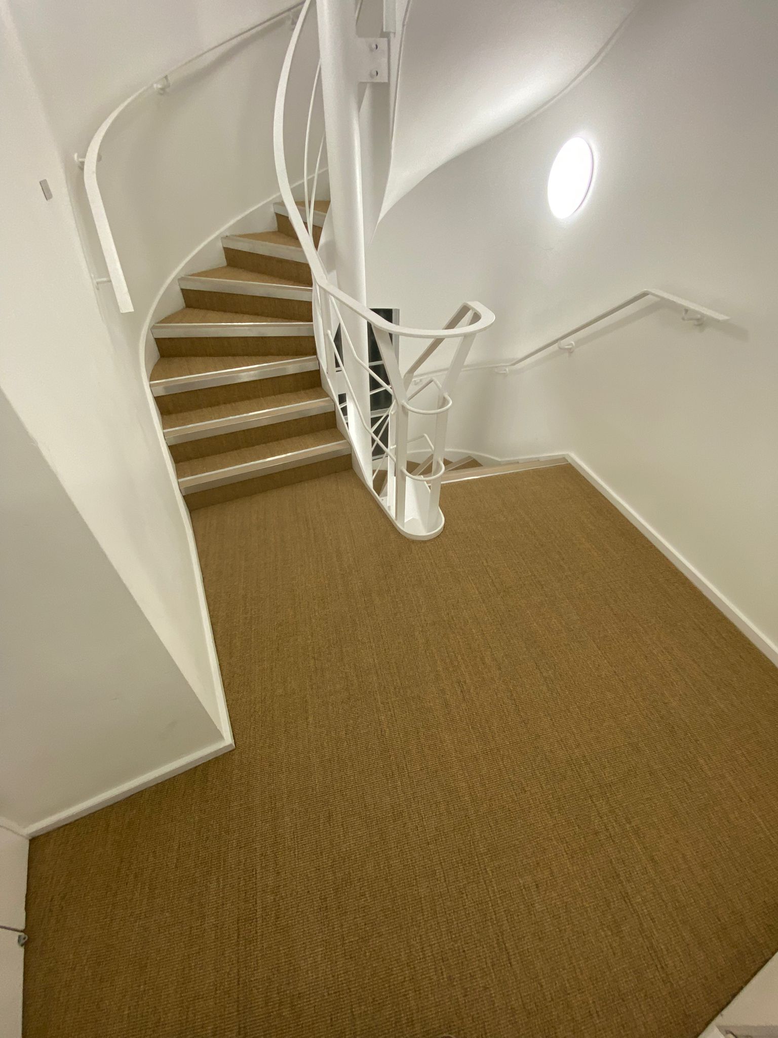 Fibre Carpets Sisal Boucle Anise installation in-Main